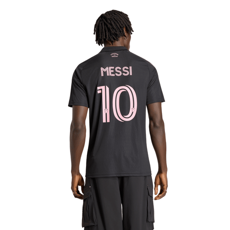adidas Inter Miami CF Away Messi Men's Soccer Jersey 26/27 - Black/Pink