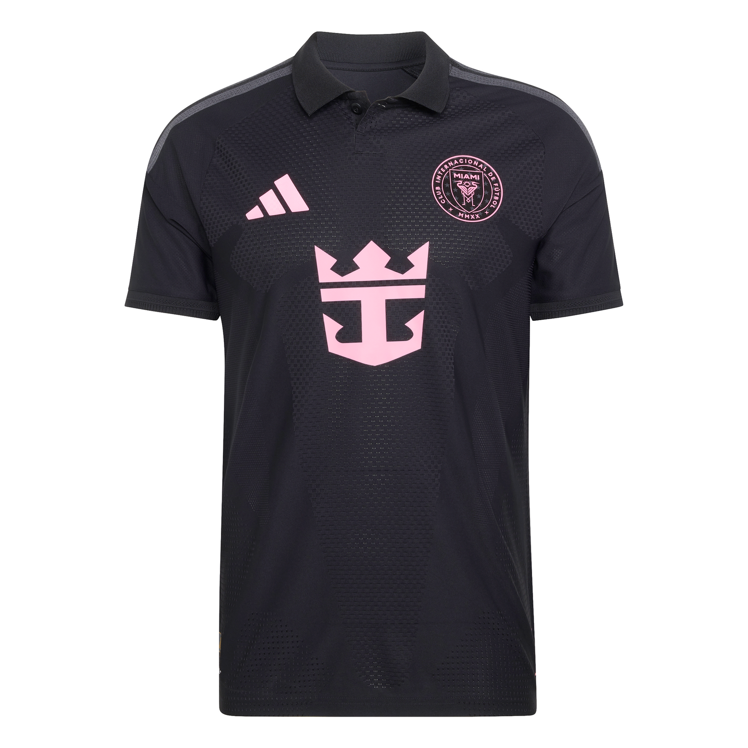 adidas Inter Miami CF Away Authentic Messi Men's Soccer Jersey 26/27 - Black/Pink