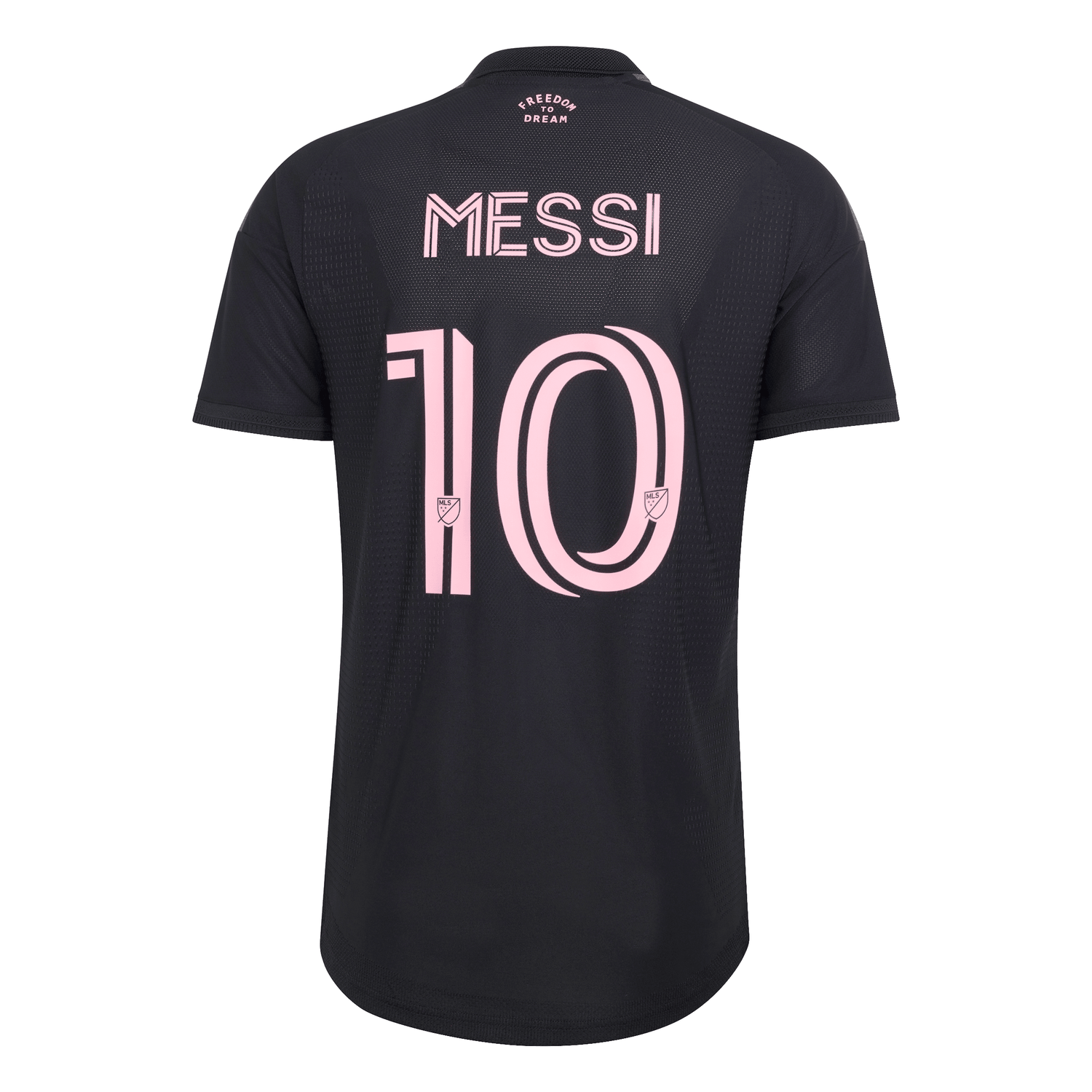 adidas Inter Miami CF Away Authentic Messi Men's Soccer Jersey 26/27 - Black/Pink