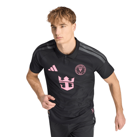 adidas Inter Miami CF Away Authentic Messi Men's Soccer Jersey 26/27 - Black/Pink