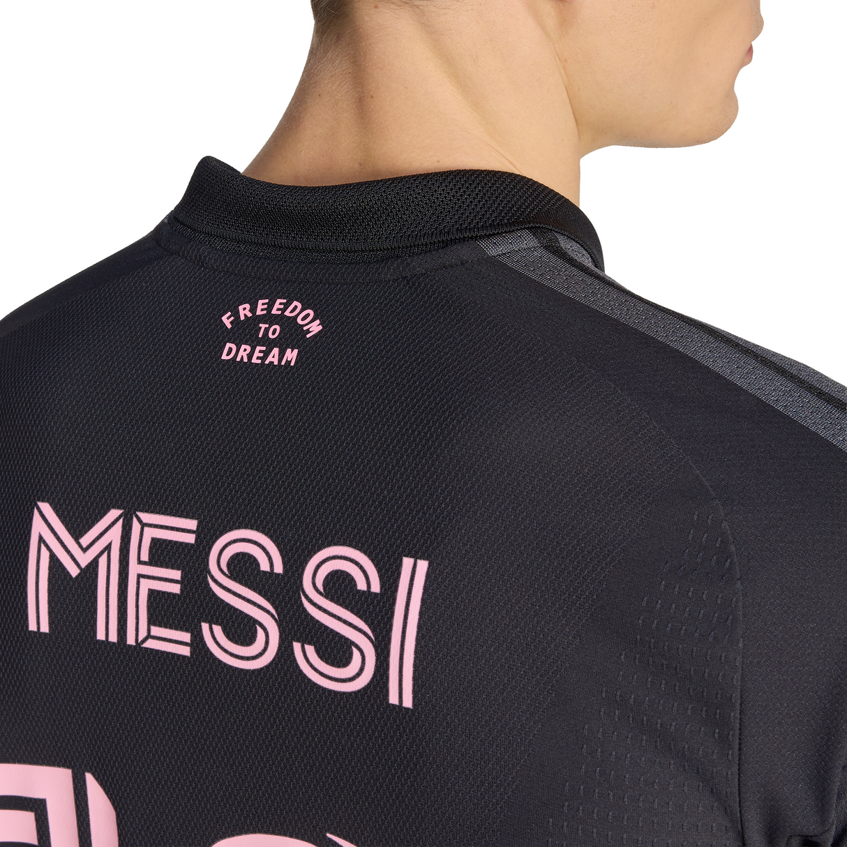 adidas Inter Miami CF Away Authentic Messi Men's Soccer Jersey 26/27 - Black/Pink