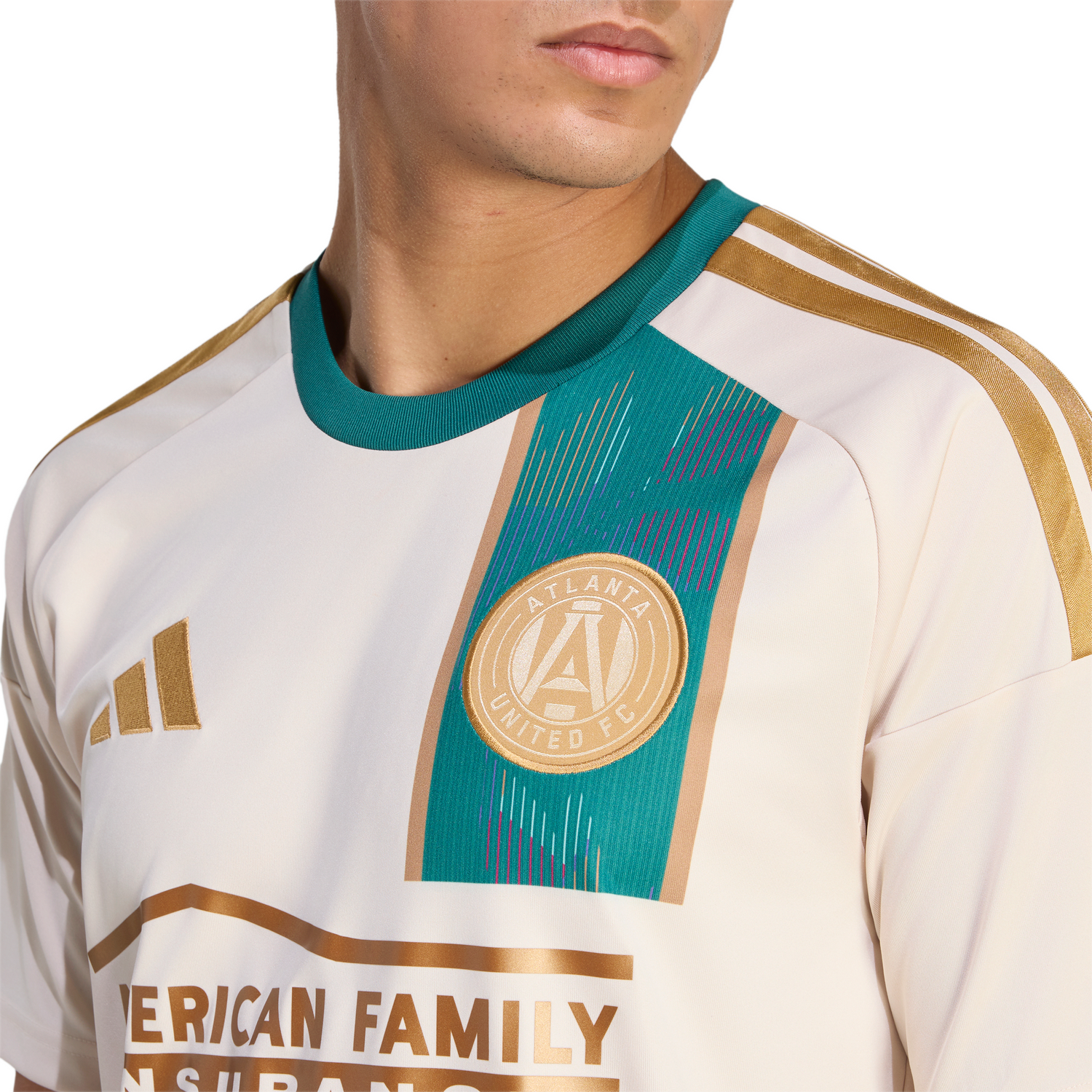 adidas Atlanta United Away Men's Soccer Jersey 26/27 - Beige