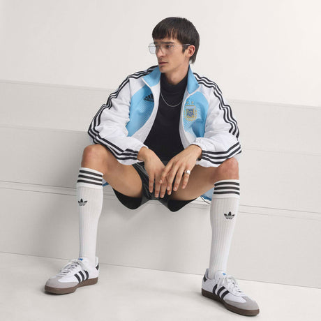 adidas Argentina Home Men's Track Top 2006- White/Sky Blue