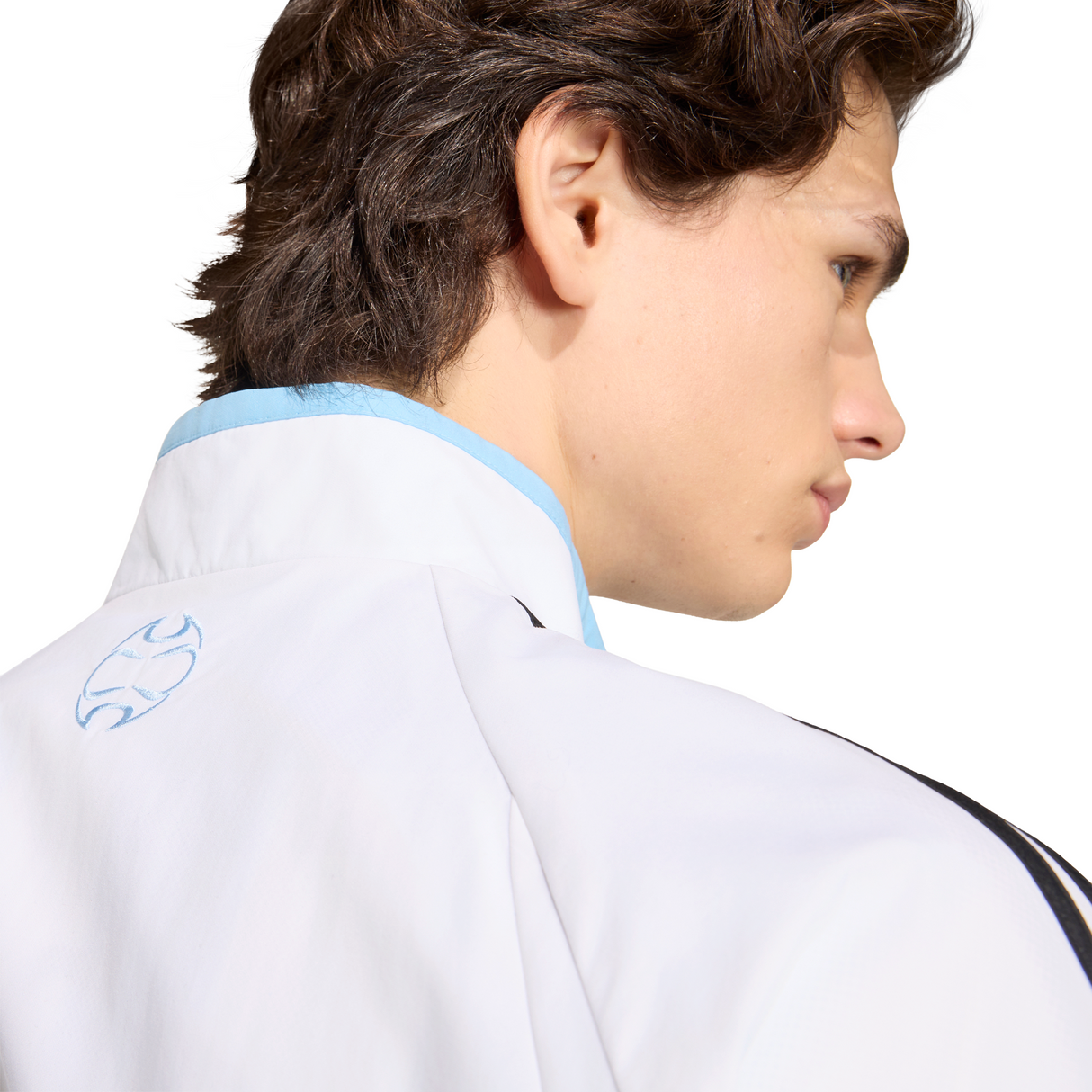 adidas Argentina Home Men's Track Top 2006- White/Sky Blue