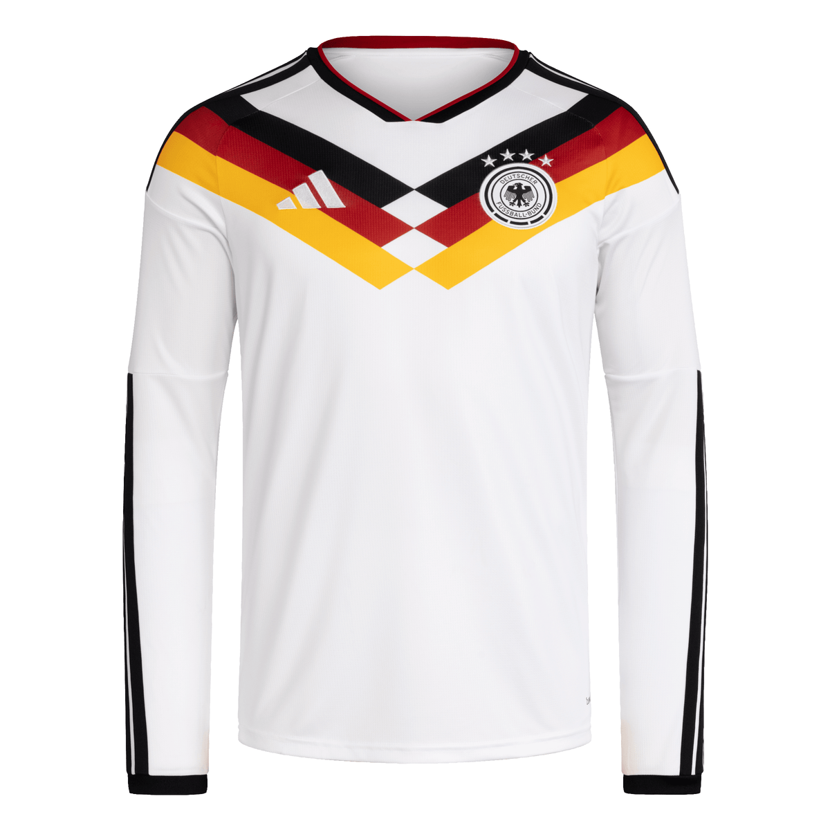 adidas Germany Home Long Sleeve Men's Soccer Jersey 26 - White
