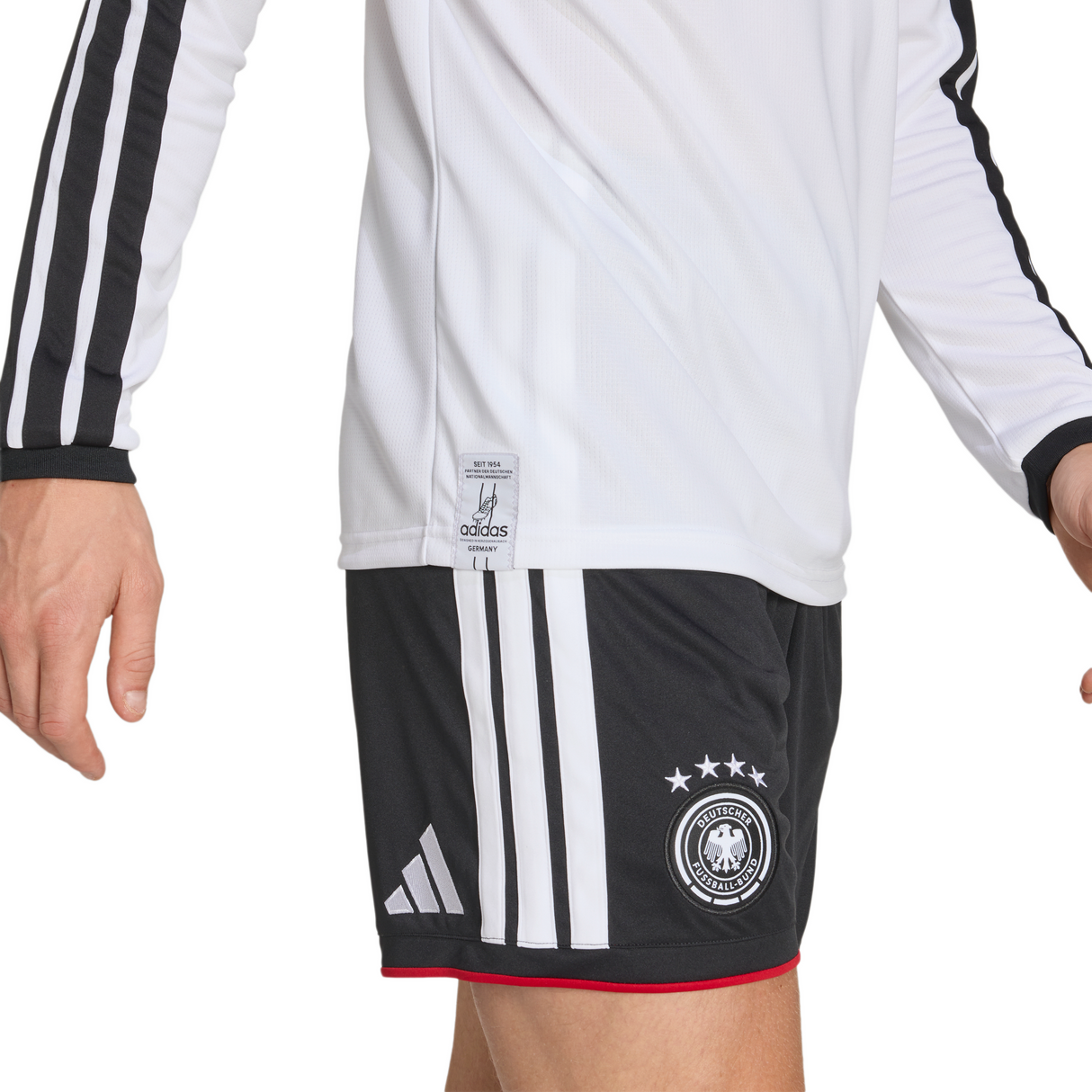 adidas Germany Home Long Sleeve Men's Soccer Jersey 26 - White
