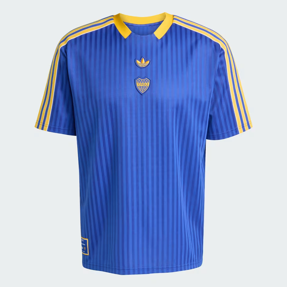 adidas Boca Juniors Terrace Icons Men's Soccer Jersey Blue Blue 2XS