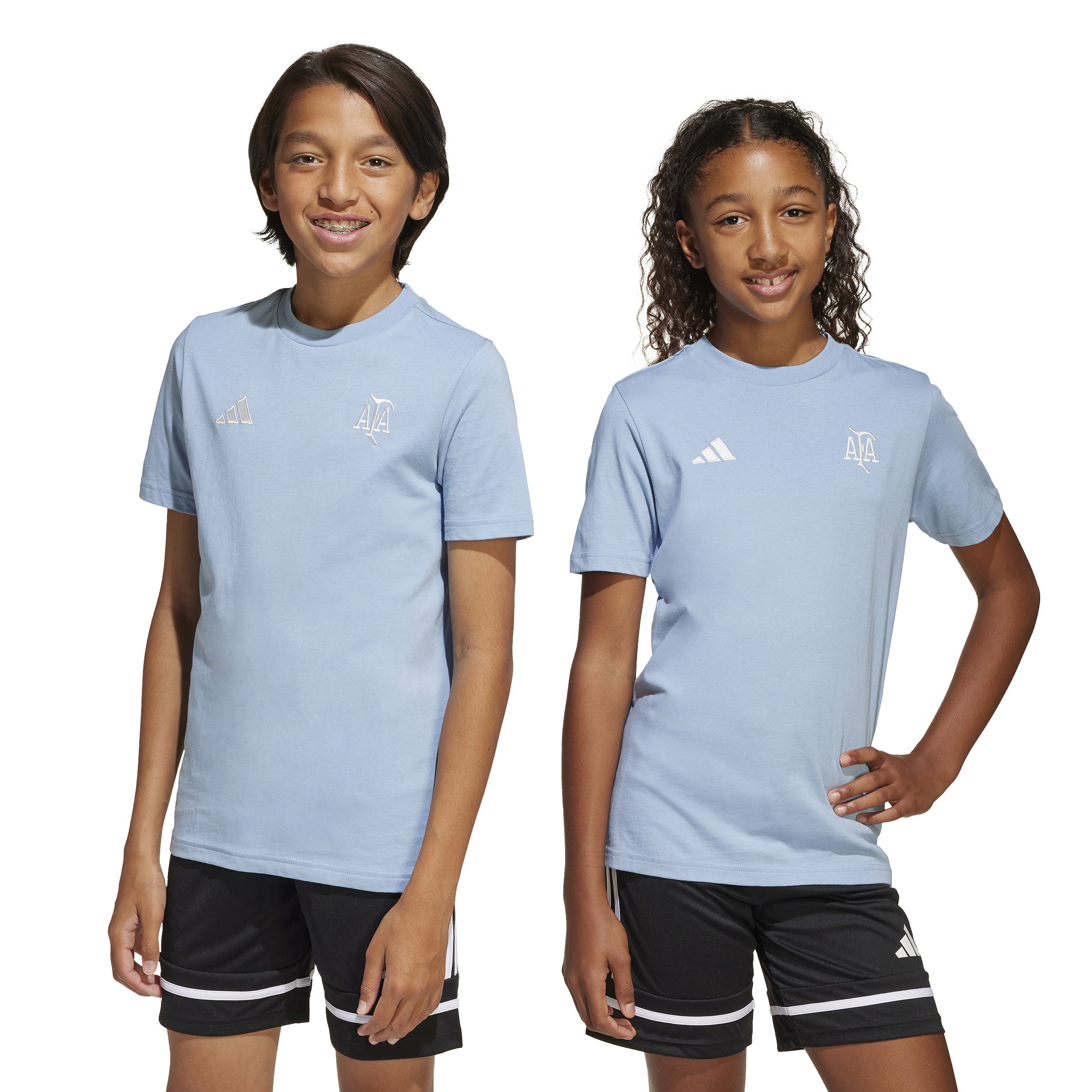 adidas Argentina Anniversary DNA T-Shirt Sky/White