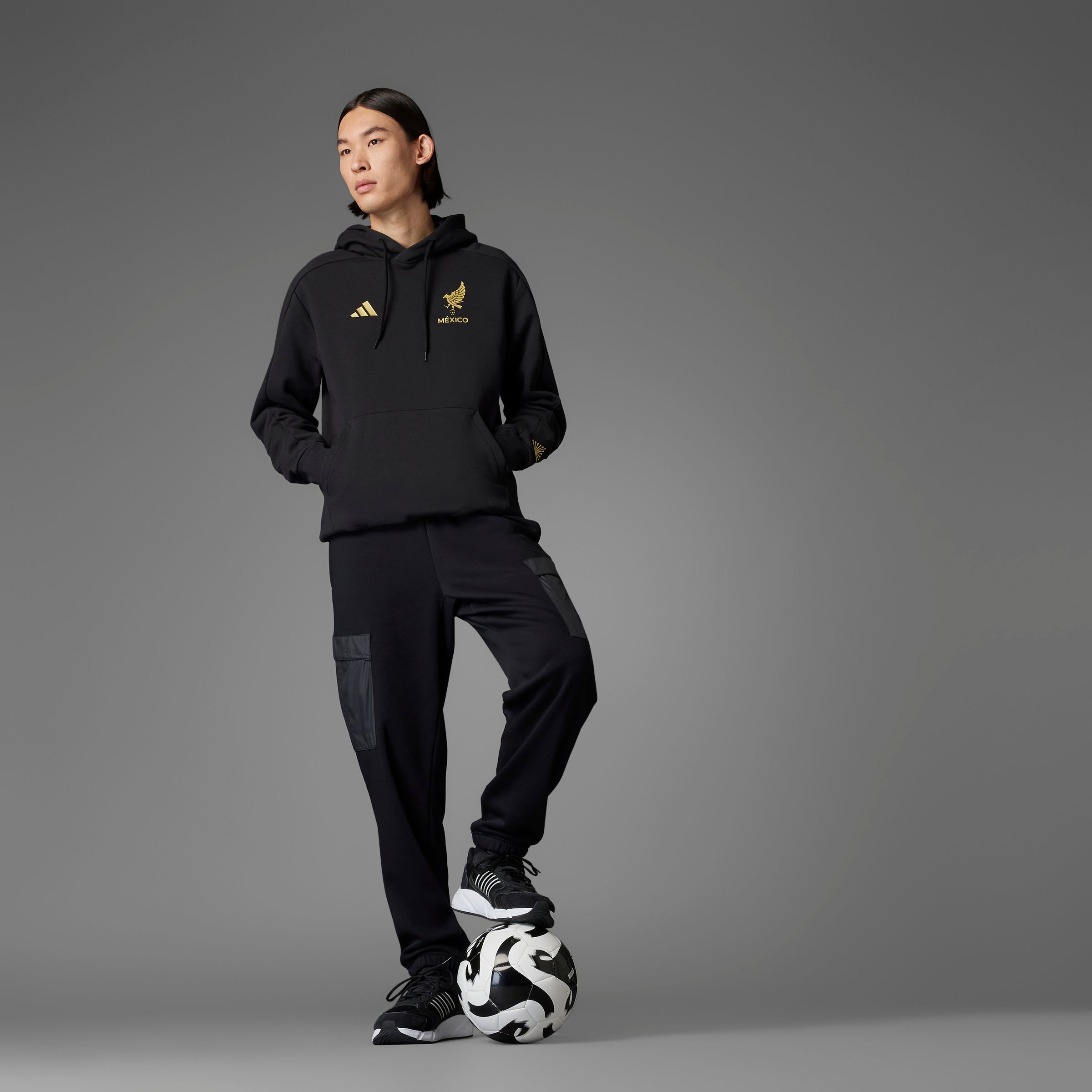 Mexico Gold DNA Hoodie Black