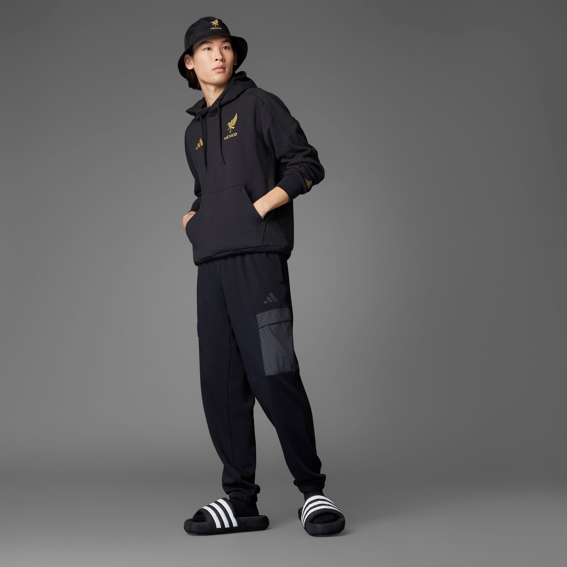 Mexico Gold DNA Hoodie Black