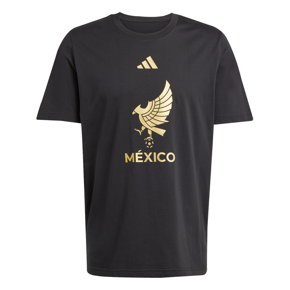 adidas Mexico Gold DNA T-Shirt Black/Gold