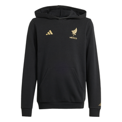 adidas Mexico Gold DNA Hoodie Kids Black/Gold