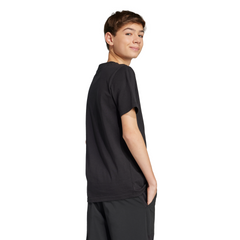 Camiseta adidas Mexico Gold DNA para niños negra y dorada