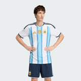adidas Camiseta de Fútbol Auténtica Argentina de Local para Hombre 26 - Blanco/Azul
