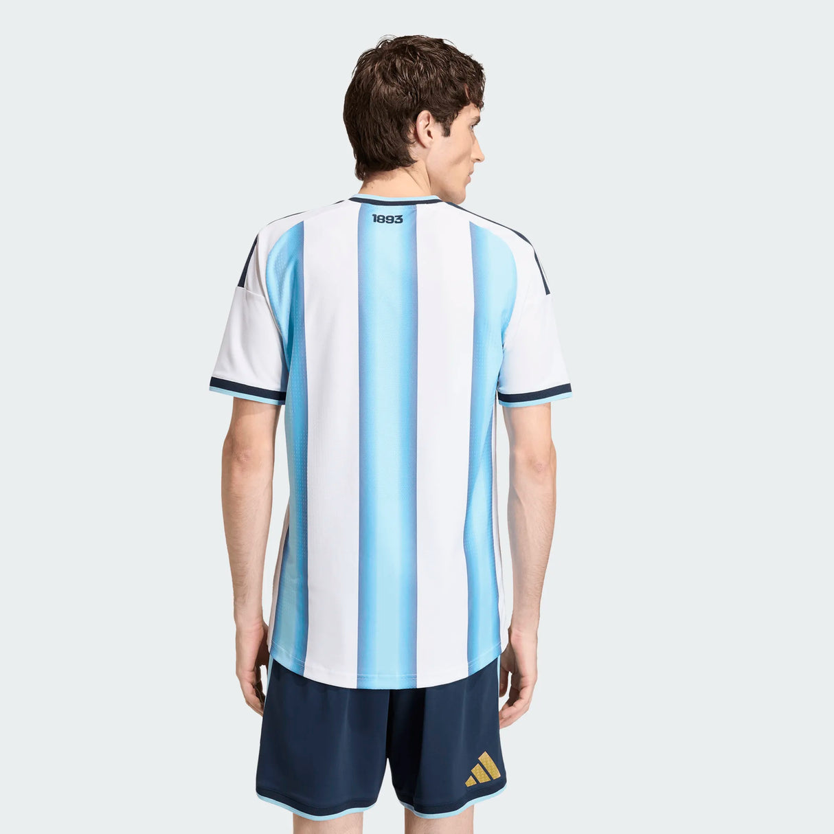 adidas Camiseta de Fútbol Auténtica Argentina de Local para Hombre 26 - Blanco/Azul