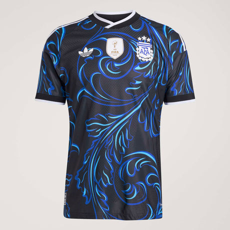 adidas Argentina Away Authentic Men's Soccer Jersey 2026 - Black/Blue