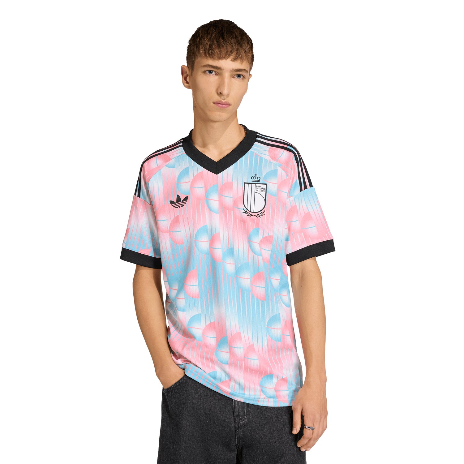 adidas Belgium Away Men's Soccer Jersey 2026 - Blue/Black