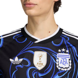 Camiseta de fútbol para hombre adidas Argentina visitante 2026 - Negro/Azul