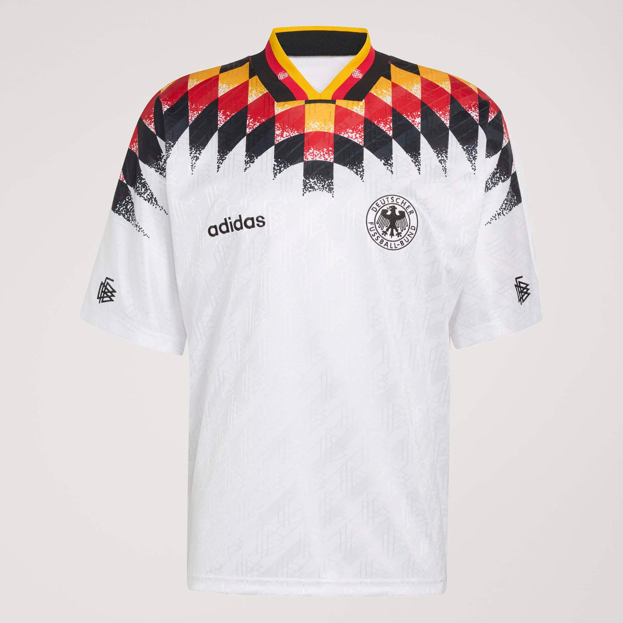 Camiseta de fútbol para hombre adidas Alemania local 1994 - Blanco/Negro/Rojo