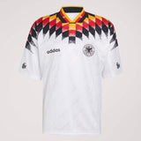 Camiseta de fútbol para hombre adidas Alemania local 1994 - Blanco/Negro/Rojo
