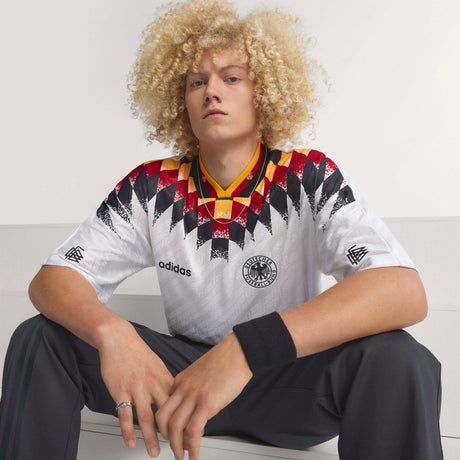 adidas Germany Home 1994 Men's Soccer Jersey - White/Black/Red