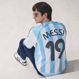 adidas Argentina Home Messi Men's Soccer Jersey 2006 - White/Sky Blue