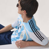 adidas Argentina Home Messi Men's Soccer Jersey 2006 - White/Sky Blue