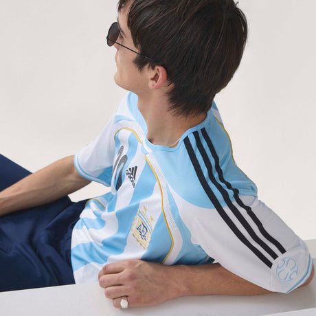 adidas Argentina Home Messi Men's Soccer Jersey 2006 - White/Sky Blue