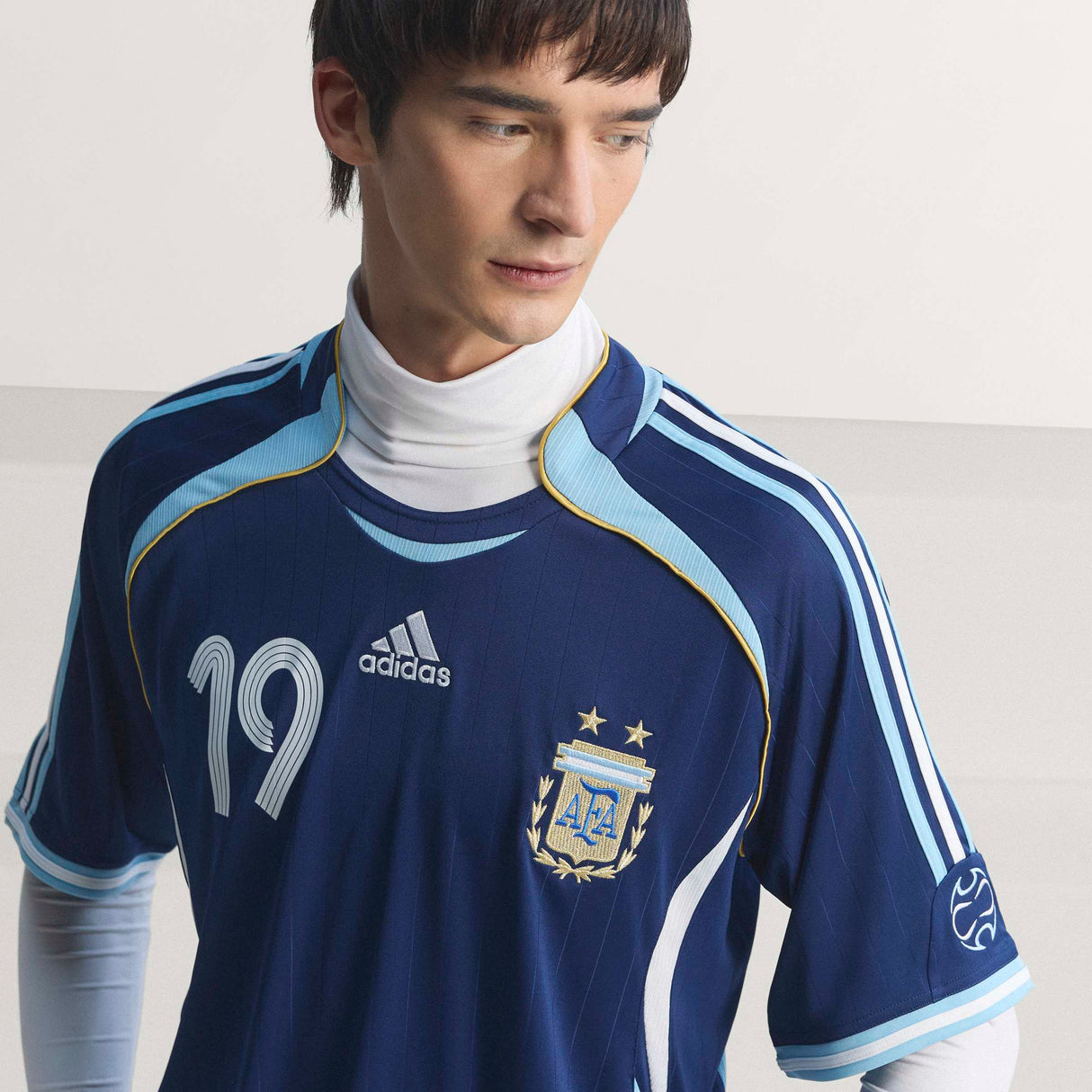 adidas Argentina Away Messi Men's Soccer Jersey 2006 - Dark Blue
