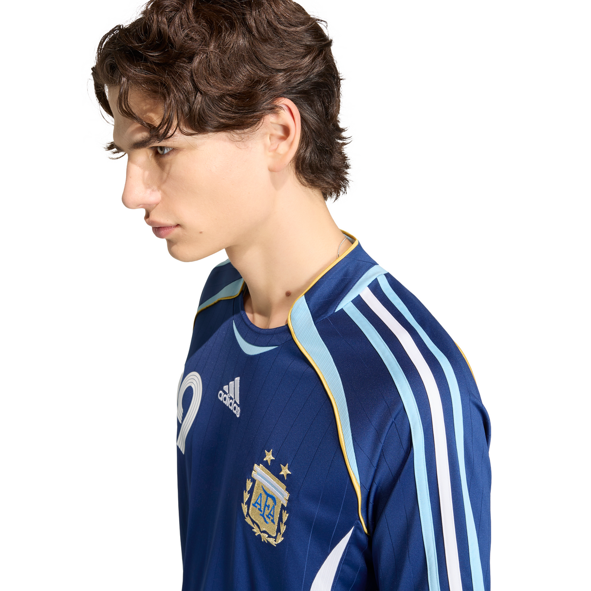 adidas Argentina Away Messi Men's Soccer Jersey 2006 - Dark Blue