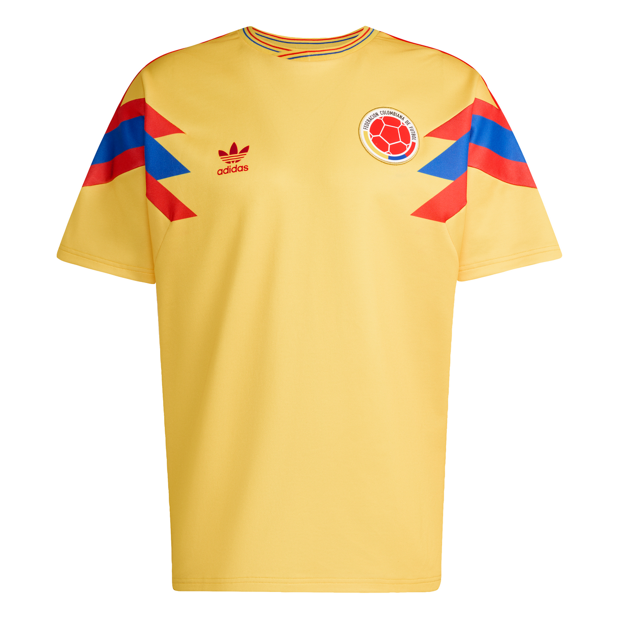 adidas Colombia Away Men's Soccer Jersey 1990 - Gold
