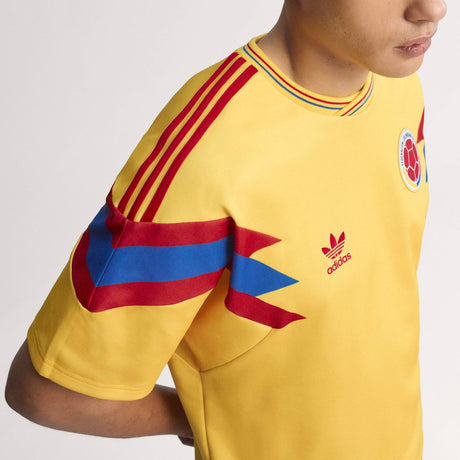 adidas Colombia Away Men's Soccer Jersey 1990 - Gold
