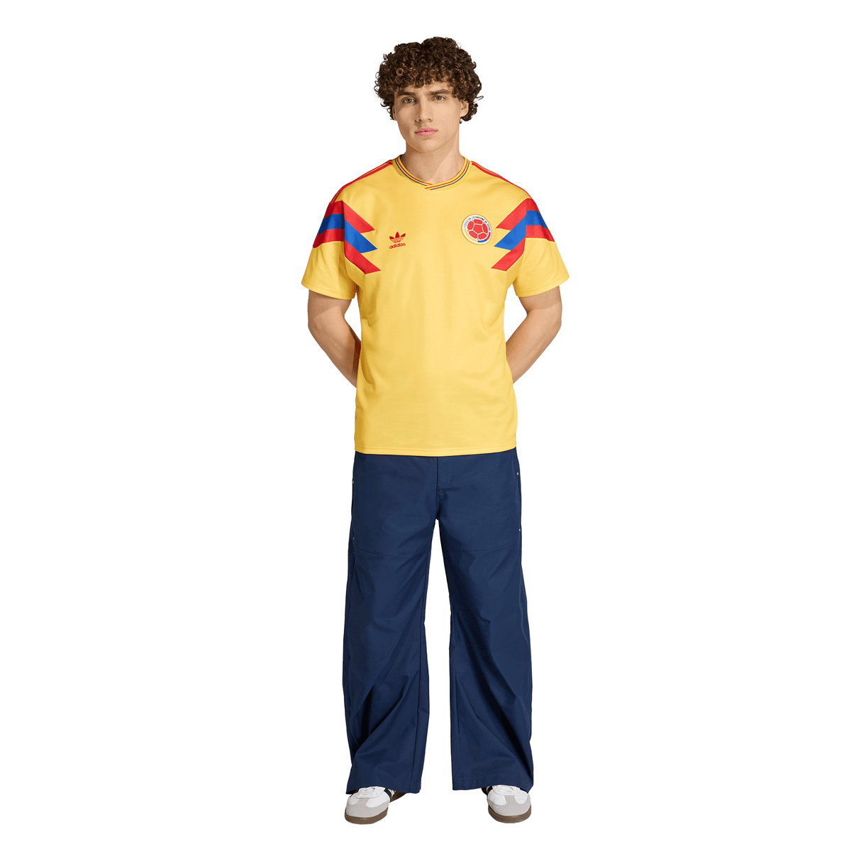 adidas Colombia Away Men's Soccer Jersey 1990 - Gold