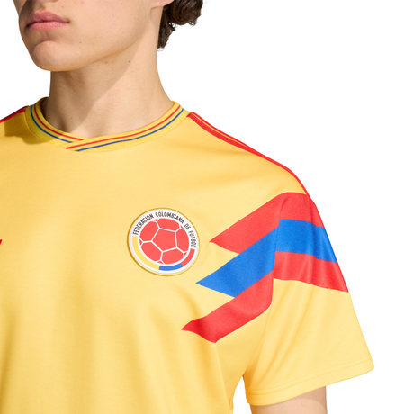 adidas Colombia Away Men's Soccer Jersey 1990 - Gold