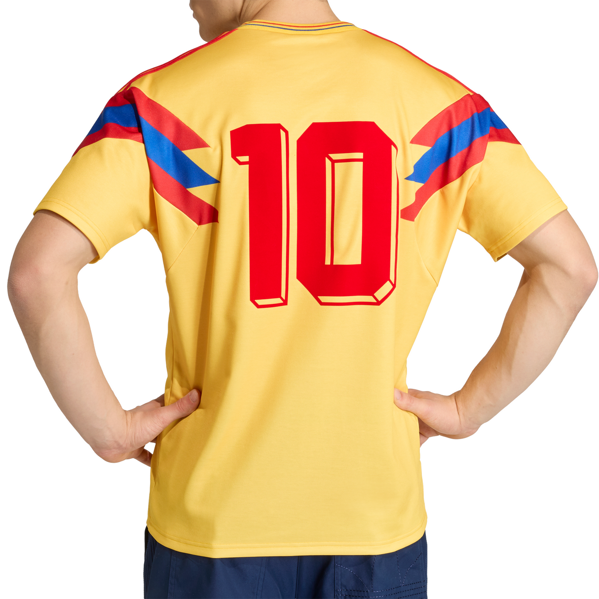 adidas Colombia Away Men's Soccer Jersey 1990 - Gold