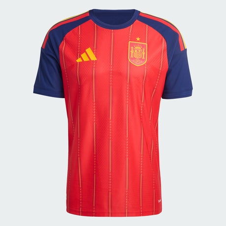 adidas Spain Home Authentic Men's Soccer Jersey 26 - Red