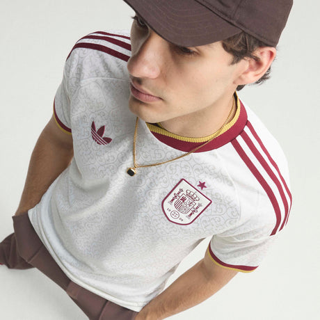adidas Spain Away Authentic Men's Soccer Jersey 2026 - White
