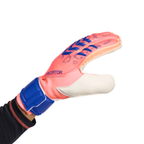 adidas Predator Match Fingersave Goalkeeper Men's Soccer Gloves - Orange/White/Blue