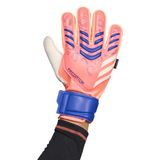 adidas Predator Match Fingersave Goalkeeper Men's Soccer Gloves - Orange/White/Blue