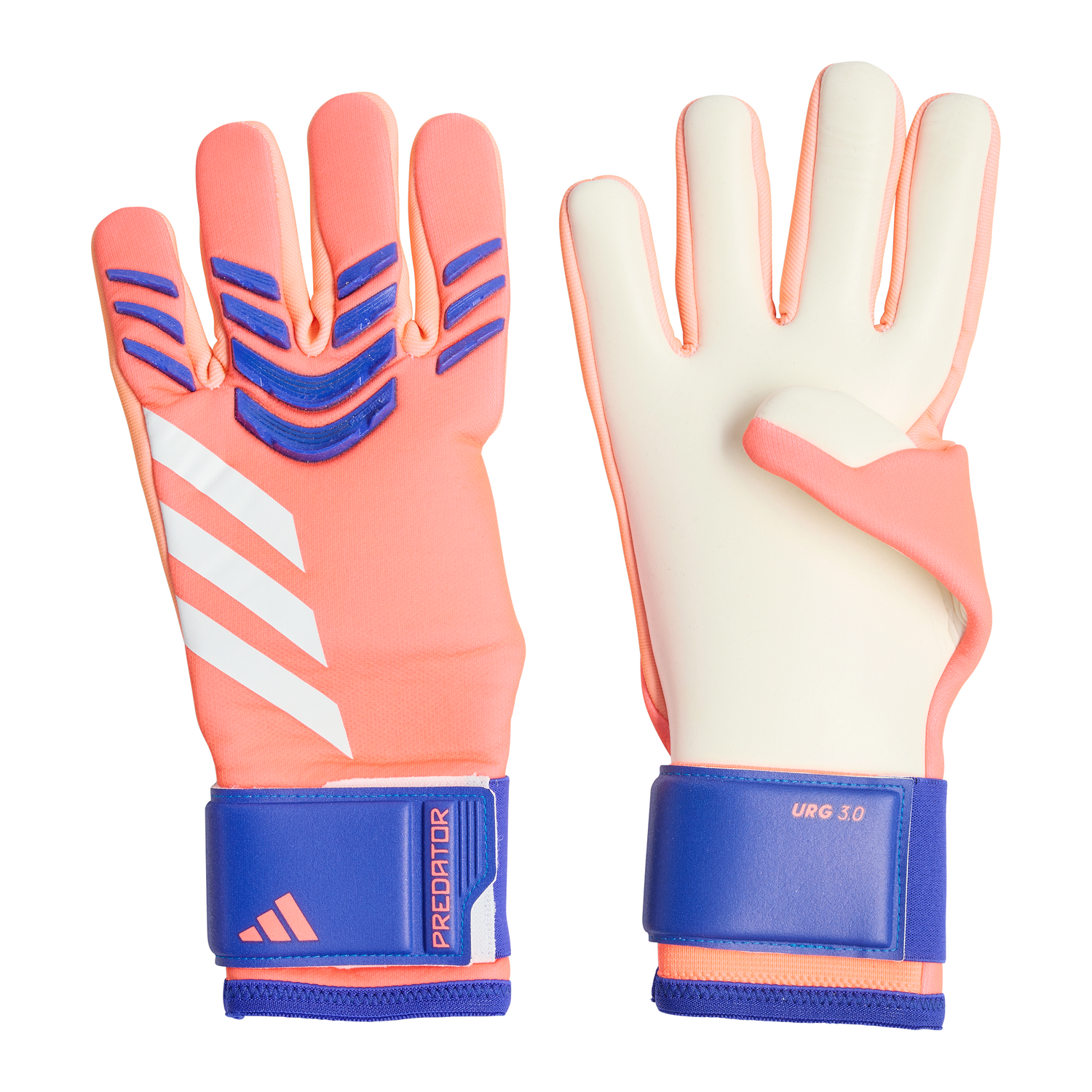 Guantes de portero de fútbol adidas Predator League para hombre - Naranja/Blanco/Azul