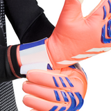 Guantes de portero de fútbol adidas Predator League para hombre - Naranja/Blanco/Azul