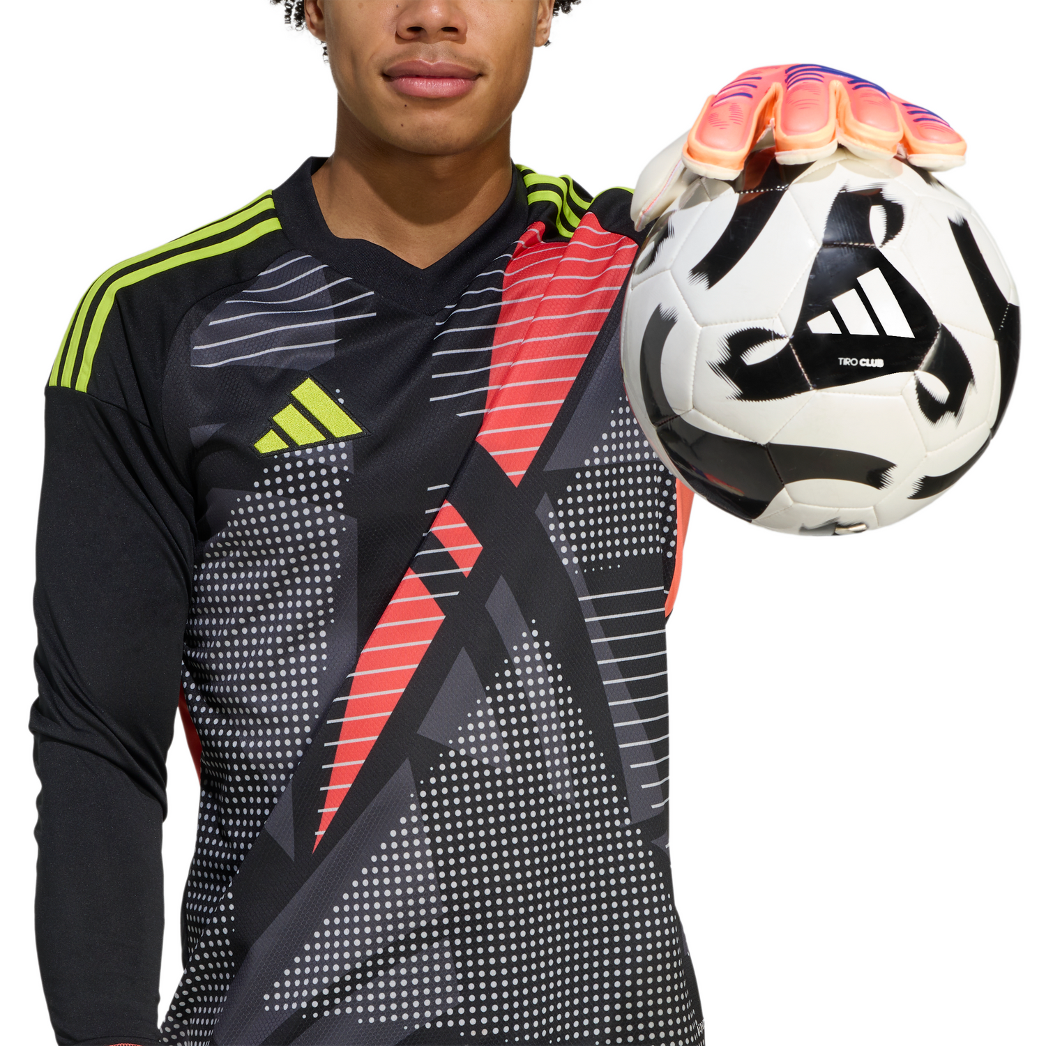 Guantes de portero de fútbol adidas Predator League para hombre - Naranja/Blanco/Azul