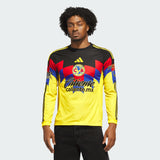 adidas Club América Long Sleeve Men's Home Jersey 25/26- Yellow