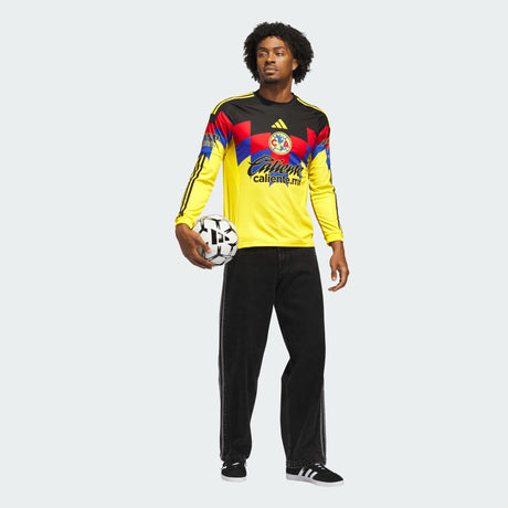 adidas Club América Long Sleeve Men's Home Jersey 25/26- Yellow