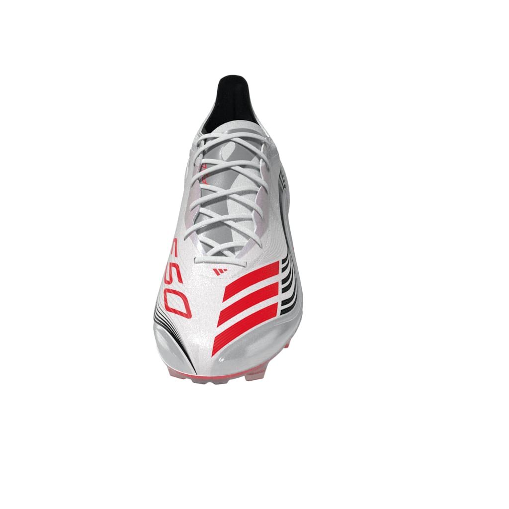 adidas F50 Messi Elite Firm Ground Soccer Cleats- White/Red