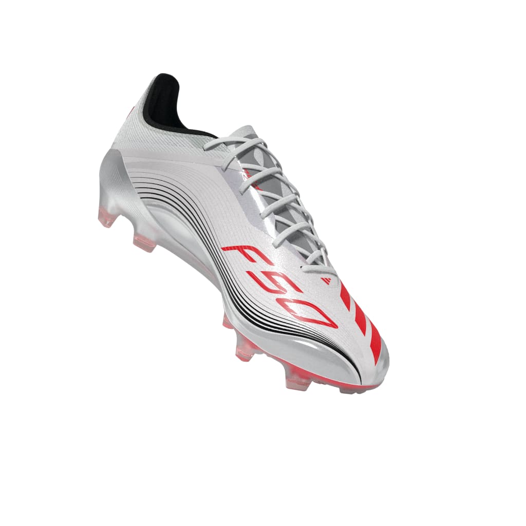 adidas F50 Messi Elite Firm Ground Soccer Cleats- White/Red