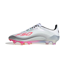 adidas F50 Messi Elite Firm Ground Soccer Cleats- White/Red