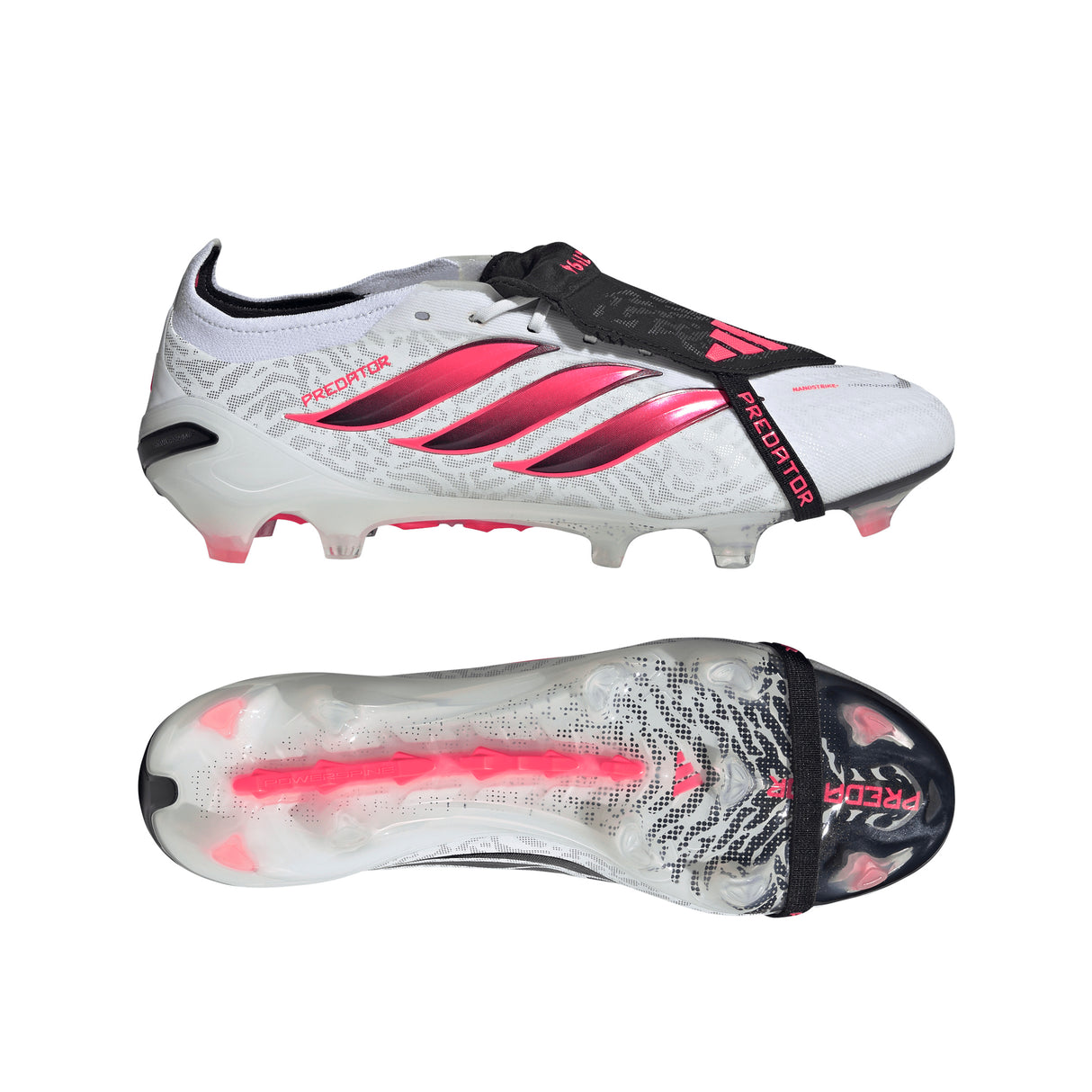 adidas Predator Elite Fold-Over Tongue Firm Ground Men's Soccer Cleats - White/Black