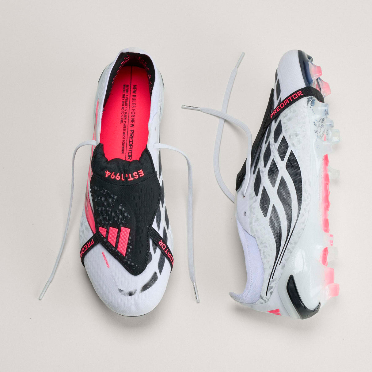 adidas Predator Elite Fold-Over Tongue Firm Ground Men's Soccer Cleats - White/Black