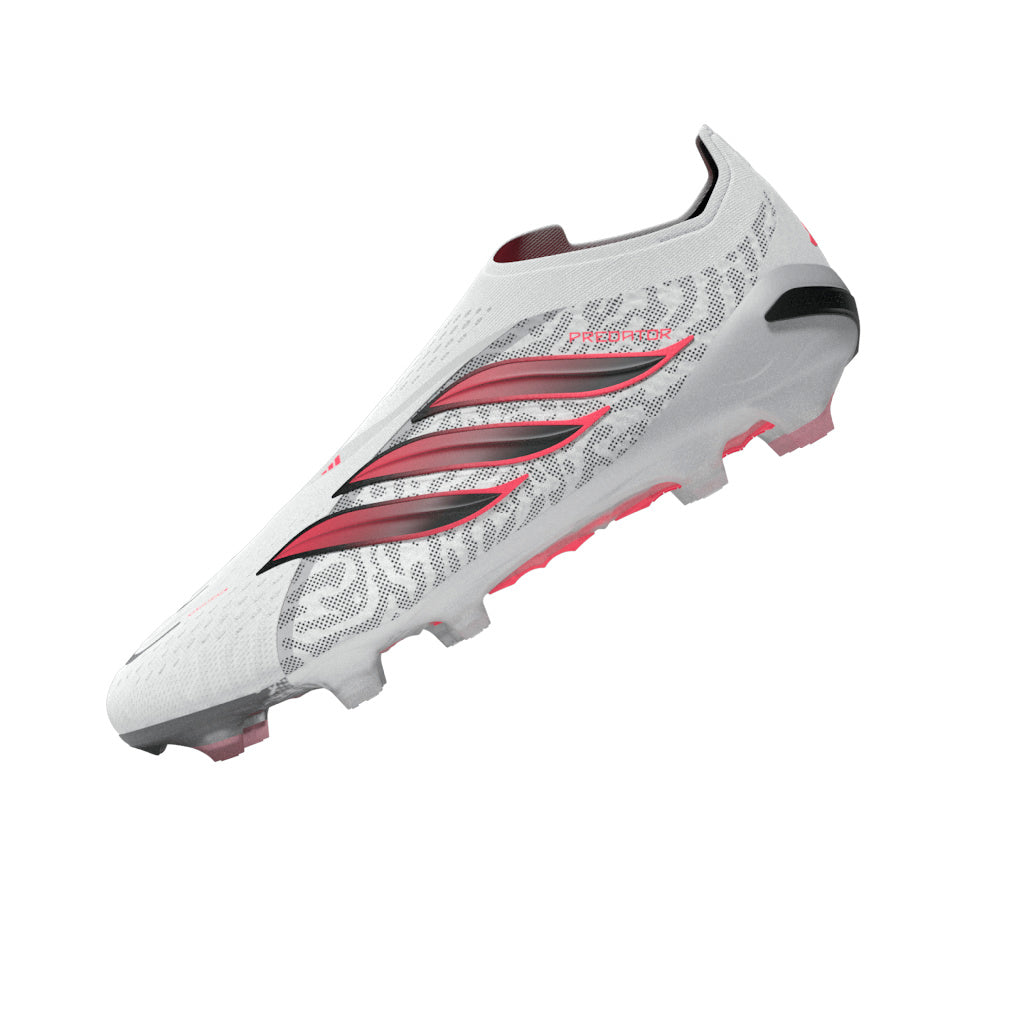 adidas Predator Elite Laceless Firm Ground Men's Soccer Cleats - White/Black